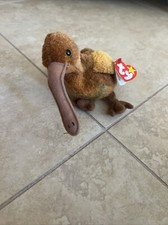 BEAK The Kiwi Bird Near Mint Tag TY Beanie Baby Plush 1998 Vintage