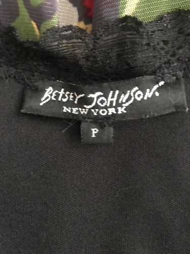 Vintage Betsey Johnson 90s Y2K Floral Sheer Mesh Slip Dress S - Picture 6 of 6