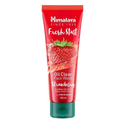 100ml Himalaya Fresh Oil Clear Face Wash, Strawberry, deep cleansing action - Image 1 of 4