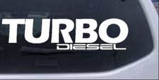 Turbo Diesel Car Or Truck Window Laptop Decal Sticker 12x3.0