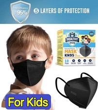 10/40 Pcs KN95 Protective 5 Layer Adult Black Face Mask BFE 95 Disposable Masks