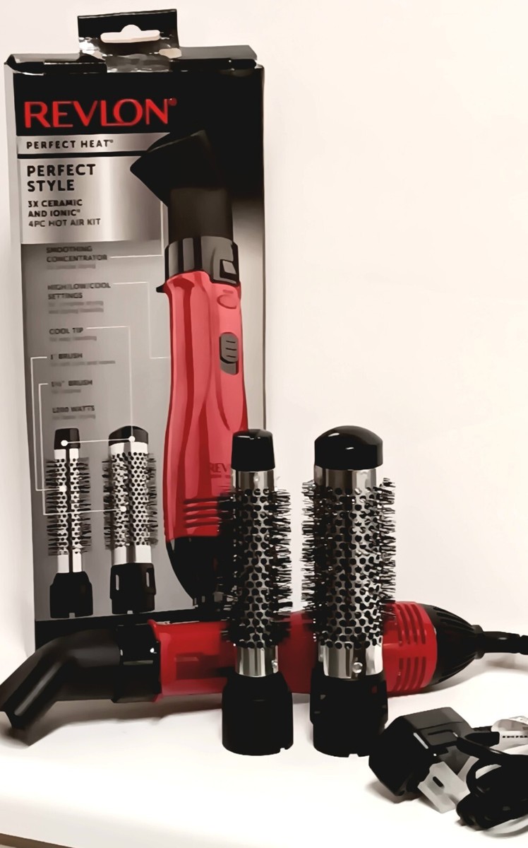 Air Kit Revlon Hot Air Brush Curly Hair Perfect Heat Revlon 1200w