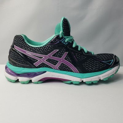 Asics T550N GT-200 Black Purple Teal Running Shoes US Women's Size 7M  Sneakers | eBay