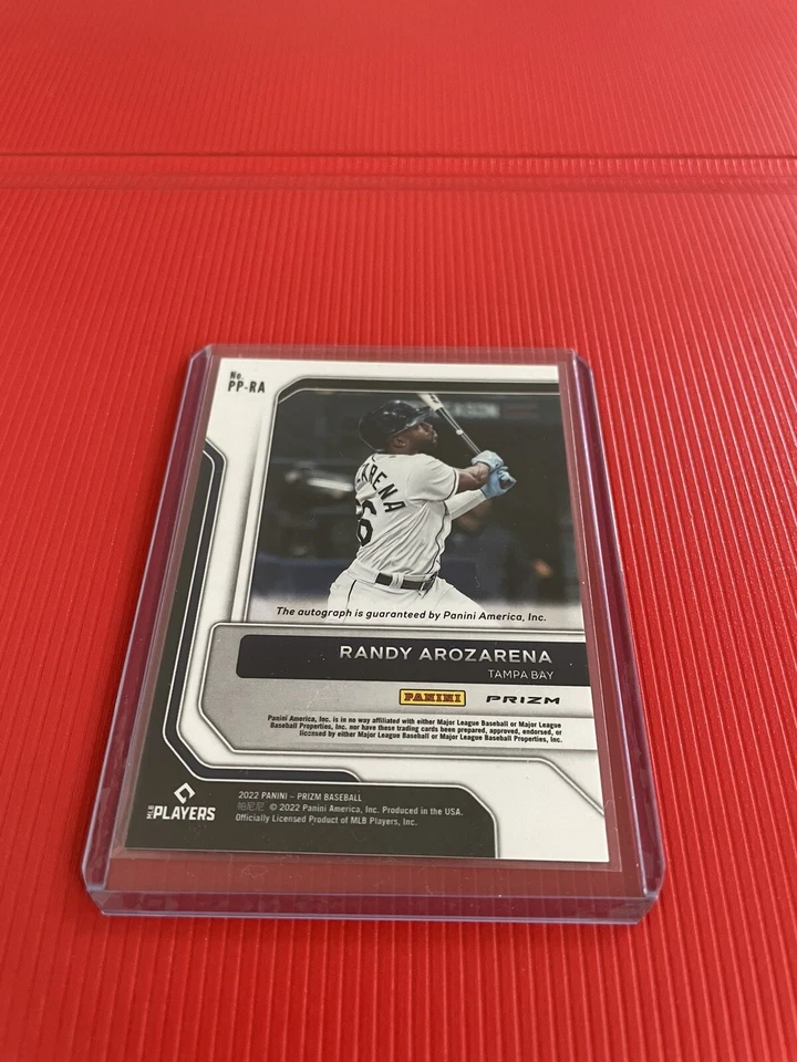 2022 Prizm Baseball Pro Penmanship Randy Arozarena Silver Auto Tampa Bay Rays - Image 2 of 2