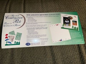Creative Memories Retired BASEBALL Combination Pack STICKERS & DIE CUTS NEW