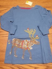 New Mini Boden reindeer tunic - size 7-8