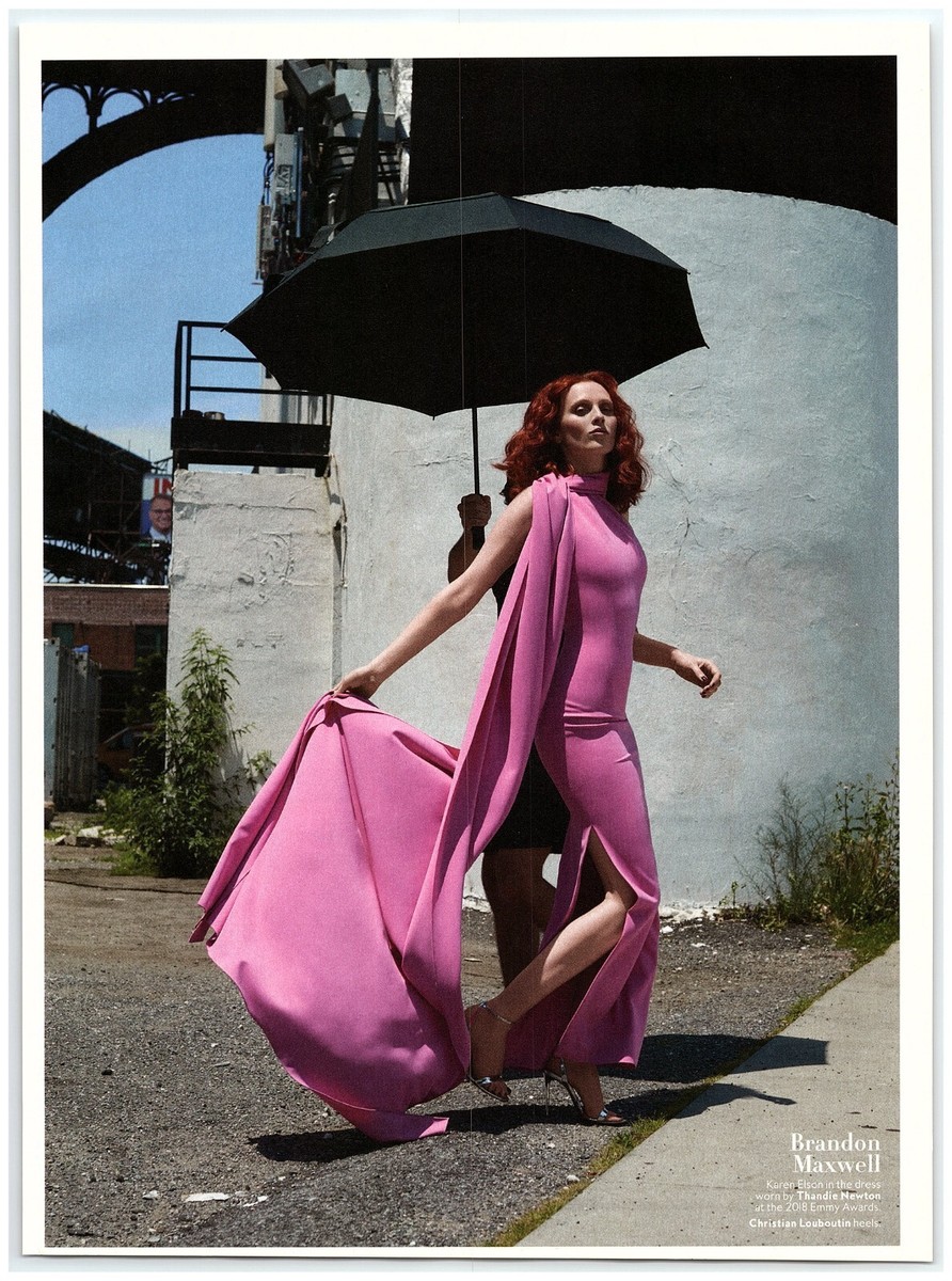 Thandie Newton Iconic Brandon Maxwell Dress Emmy Awards magazine