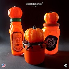 vintage bottle apothecary witchcraft magic ritual custom potion pumkin halloween