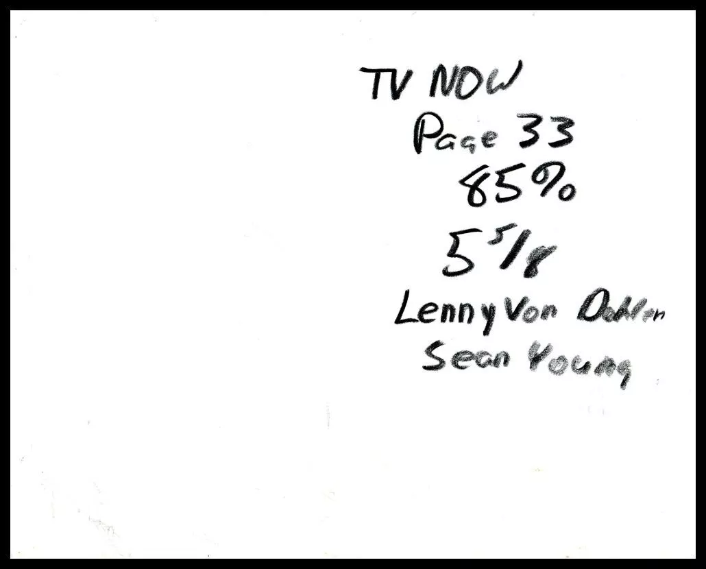 Lenny Von Dohlen Young