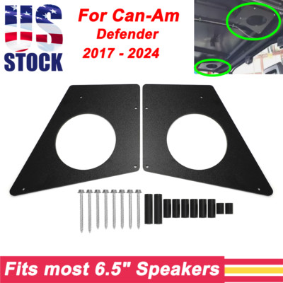Fits most 6.5'' Speakers Speaker Roof Mounts Kit For Can Am Defender 2017-2024