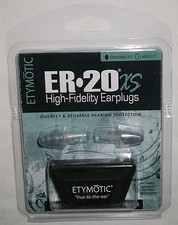 New ER20XS Standard Size Etymotic Musician Hearing Protection Ear Plugs