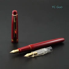 2016 Fresh Model Wing Sung 659 Red Fountain Pen With 2 Nibs With Plastic Box