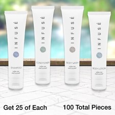 Infus Bath Toiletry Bundle Set - 25 of Each 100 Total Pieces