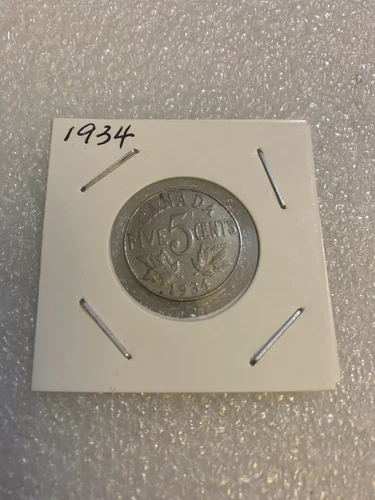 1934 Canada 5 Cents — photo from the most recent tracked eBay sale