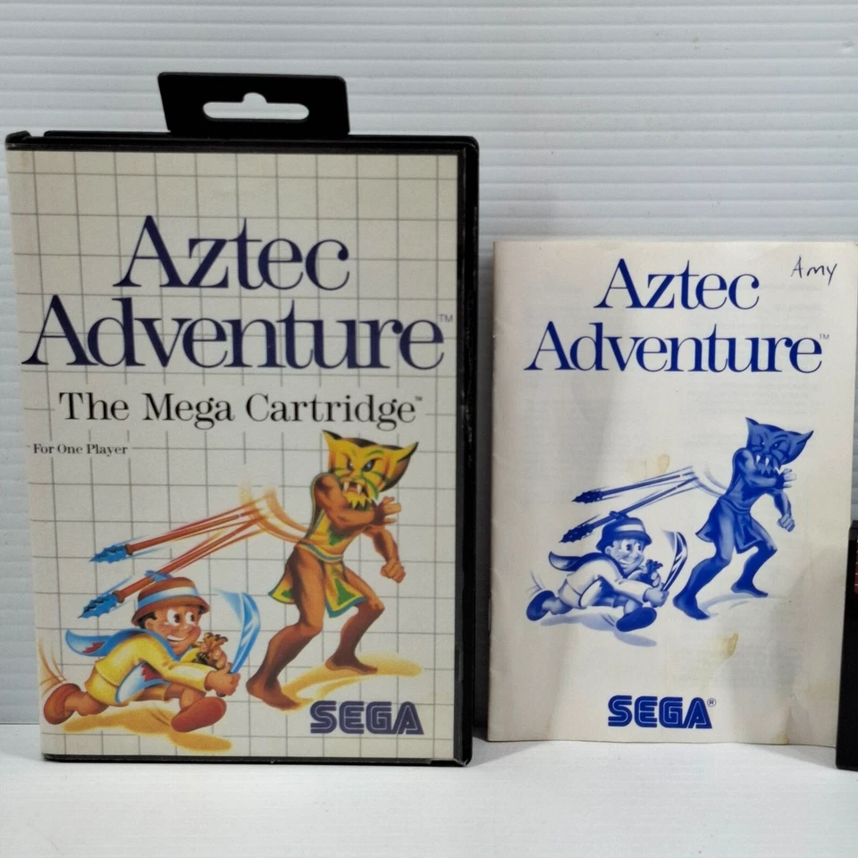 Aztec Adventure (Sega Master, 1988) COMPLETE WITH MANUAL - PAL - Image 2 of 4