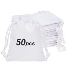 50 Pcs Velvet Gift Pouches Jewelry Bags with Drawstring for Party Favors