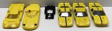 VTG All Yellow Strombecker / Eldon Lot. 5 Car Bodies, See Pictures. YB2