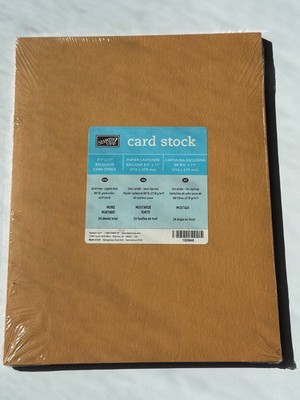 Stampin' Up! MORE MUSTARD Smooth Card Stock Paper 8.5 X 11 New! 24 Sheets