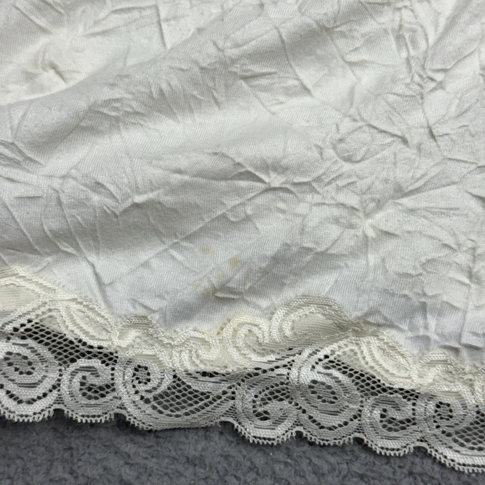 Camisa Dkny Mujer Pequeña Blanca Floral Corte Y2K Foto 2 de 4