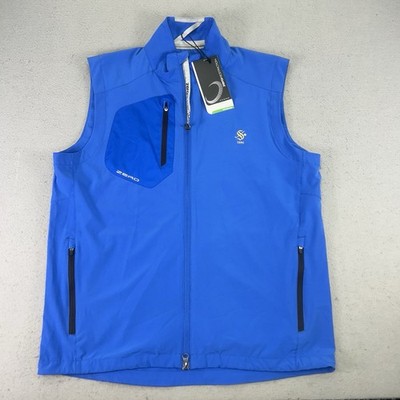 Zero Restriction Z700 Full Zip Golf Vest NWT Men M In Blue Grass SPRING HAVEN GC