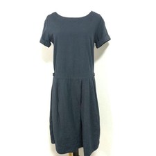 MHL Margaret Howell Linen Cotton KneeLength Dress Navy Aline Used