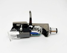 Cartridge and Stylus, needle and Titanium Headshell with mounting bolts for T...