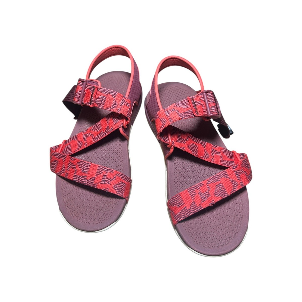 Chaco Odyssey Sport Sandals Womens Red Strappy Hiking Water  display picture 1