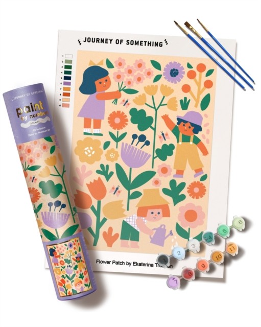 Kids Paint By Numbers Flower Patch Kit
