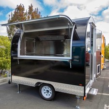 Brand New Catering Trailer Food Van Mobile Kitchen - Black Gloss Street Food Bar