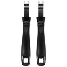 2 PCS BBQ Platter Grill Grate Lifter Tool Plate Remover Handle Pan