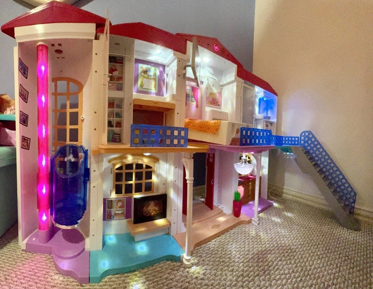 Barbie Hello Dreamhouse With Lights Sounds Doll DPX21 Discontinued Used