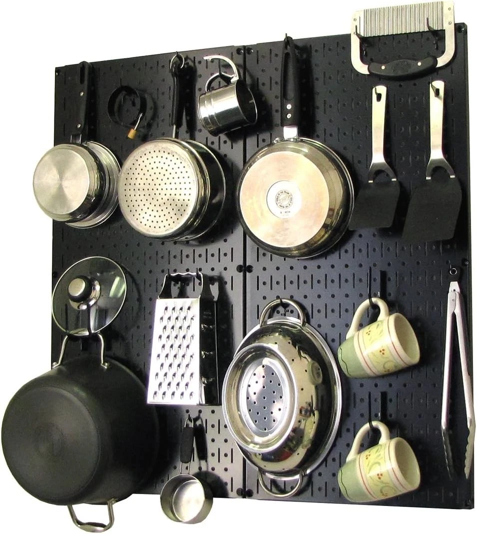 Kitchen Pegboard Organizer Pots Pans Rack Storage Grey 30-KTH-200 GB 32x32
Opens in a new window or