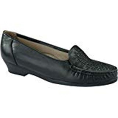 NIB Black Womens Softspots Slip On Constance Leather Loafers Size 7.5 N