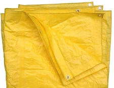 8 Ft X 10 High Visibility Yellow Tarp-3.3 Oz.