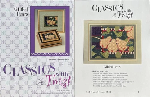 2xNdlept CHART: RUTH SCHMUFF Classics with a Twist Pears + Birds of Feather-FW16