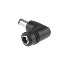 Netzteil-Winkeladapter von Hohlstecker 5,5/2,1mm auf Stecker 5,5/2,1mm, 90°