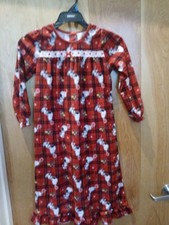 GIRLS SIZE SMALL 6 6X SNOOPY NIGHTGOWN GOWN LONG SLEEVE
