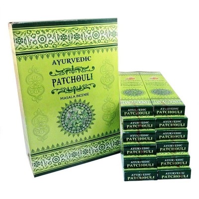 Ayurvedic Patchouli Masala Incense Sticks Hand Rolled Fragrance Agrabatti 180g
