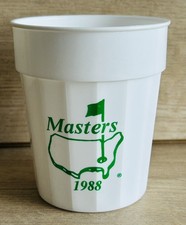 Vintage Rare Masters Golf 1988 Promotional Plastic Cup Great Condition 