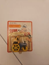 Vintage UNPUNCHED 1980 Popeye Die Cast Matchbox CS-14 Bluto's Road Roller