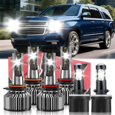 For Chevrolet Suburban 2500 2000-06 6x LED Headlight Kit Bulb + Fog Light 6500K
