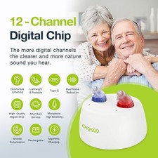 Rechargeable Hearing Aids For Adults Seniors, OTC Hearing Aids For Adults Senior