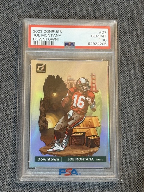 2023 Donruss Joe Montana #D7 Downtown! PSA 10 GEM MT
