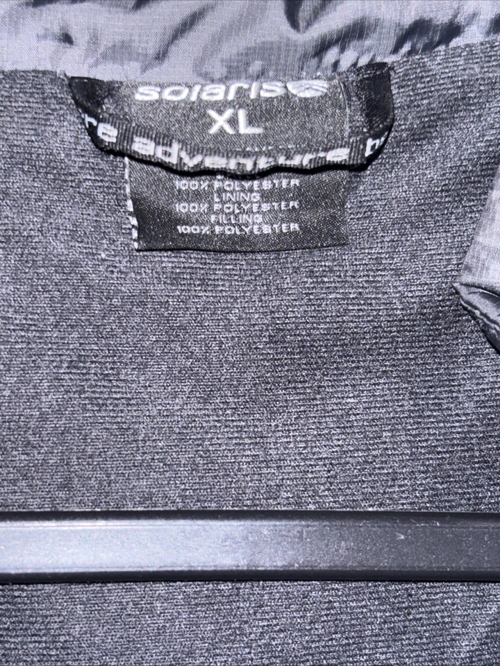 Solaris Vest Adult Large Black Full Zip Pockets Outdoor Casual Mens - Image 3 of 4