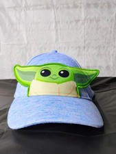 O/S Kids Star Wars Blue Baby Yoda Blue Baseball Cap
