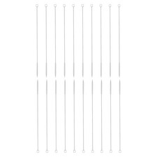 20Pcs Straw Cleaner Brush Set 12 Inch Length 8mm OD Nylon Bristles White)