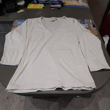 Cotton Traders Women's Size 12 Layered Cream Tunic