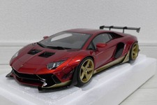 1/18 Autoart Liberty Walk Lb-Works Lamborghini Aventador Hyper Red/Gold Accent
