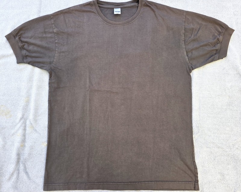 AJX-123 AJAXX63 c. 2008 BRONZE GRAY Athletic Fit Banded Cuff T-Shirt (L) gay