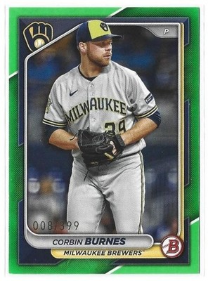 Corbin Burnes 2024 Bowman Green #/399